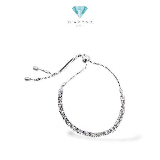 Tennis Diamond Listring Bracelet 18K / Gelang Serut Diamond 18K / Diamond Jewelry / 410GB1880LS