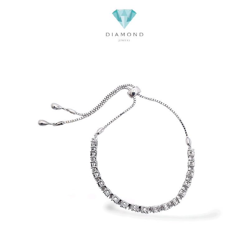 Tennis Diamond Listring Bracelet 18K / Gelang Serut Diamond 18K / Diamond Jewelry / 410GB1880LS