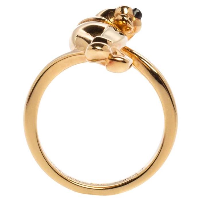 Panthere Tsavorite onyx crt 18k gold ring-Diamond Jewelry-47CMSSM1700RY