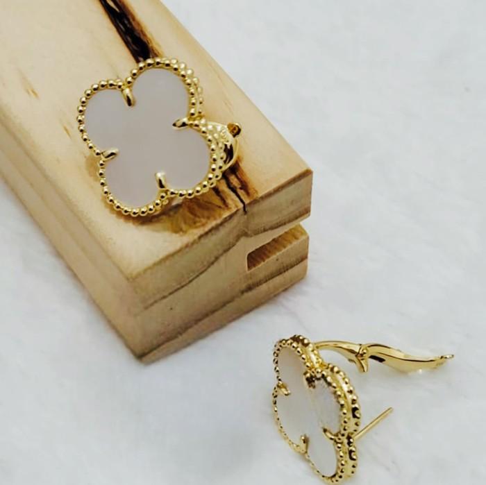Magic alhambra vca mop earring /pendant 18K gold Diamond Jewelry