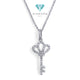Triad key pendant diamond 18k Gold -Diamond Jewelry