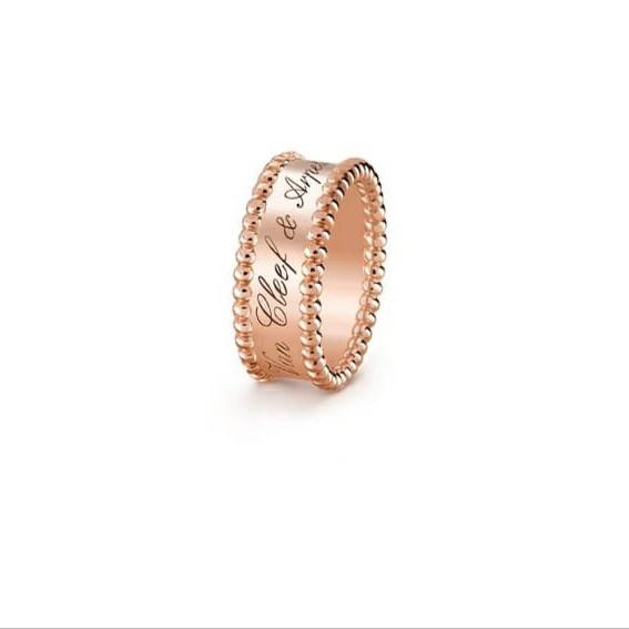 Double perlee signature vc 18k gold-Diamond Jewelry