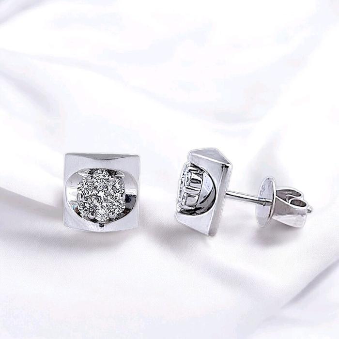 Flower Diamond Earring 18K / Diamond Jewelry