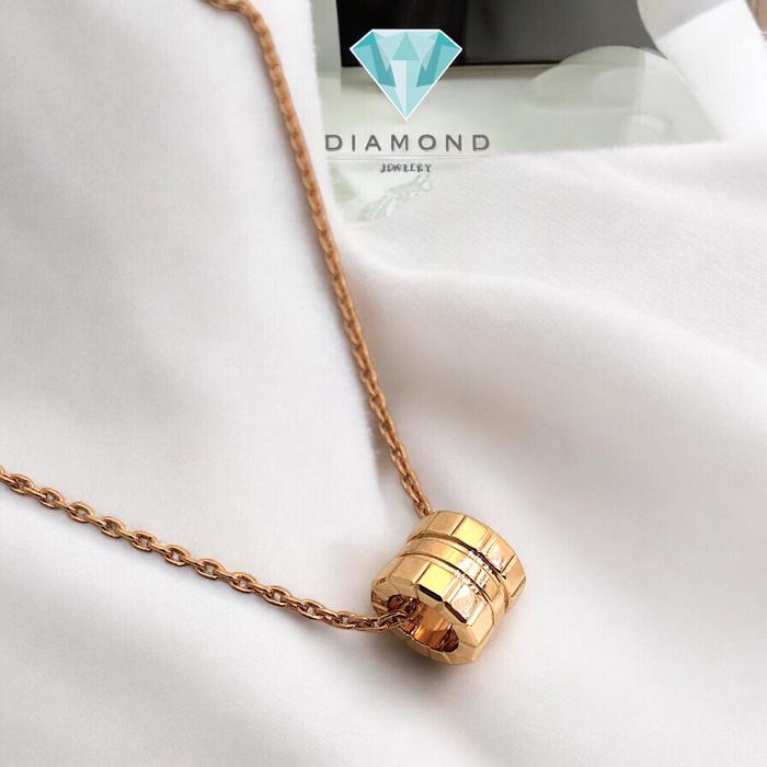Kalung Ice cube Fashion Gold Rose Gold 18K-Diamond Jewelry