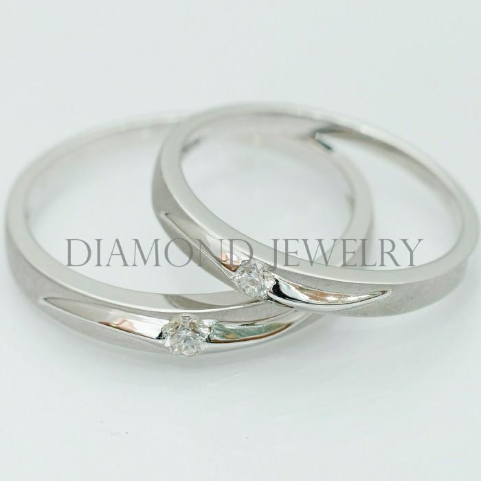 Cincin Kawin/Wedding Ring - Diamond Jewelry Two Tone 01020800/01020801