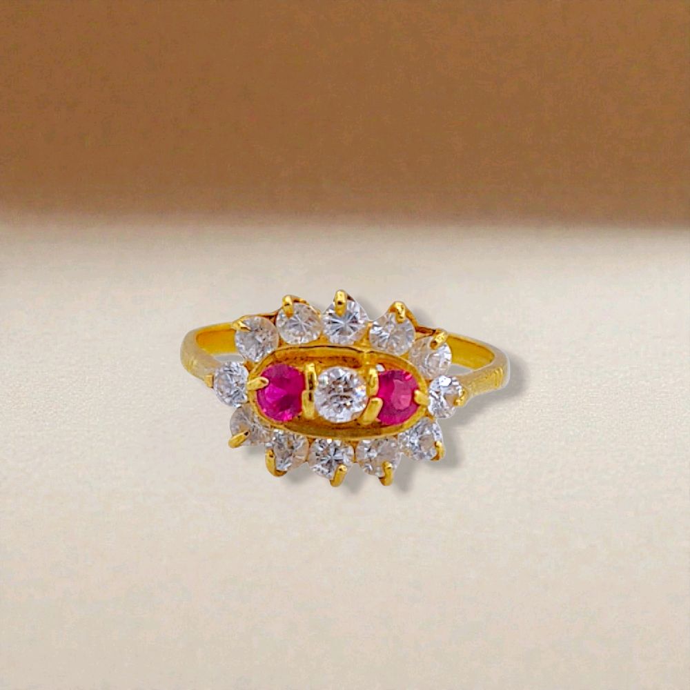 Flower Gold Ring 23K / Cincin Emas Bunga 23K / 83CMSWP4