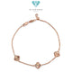 Mini Clover Gold Bracelet 750K / Gelang Emas Clover Kecil 750K / Diamond Jewelry 442GMS329LS-HT