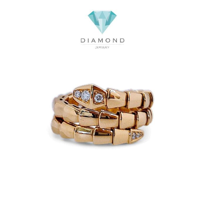 Ulo Serpenti two row Diamond Ring 18K / Diamond Jewelry 8CBD16400RB