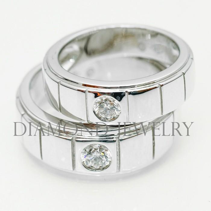 Cincin Kawin/Wedding Ring - Diamond Jewelry Two Tone 01010804/01010805
