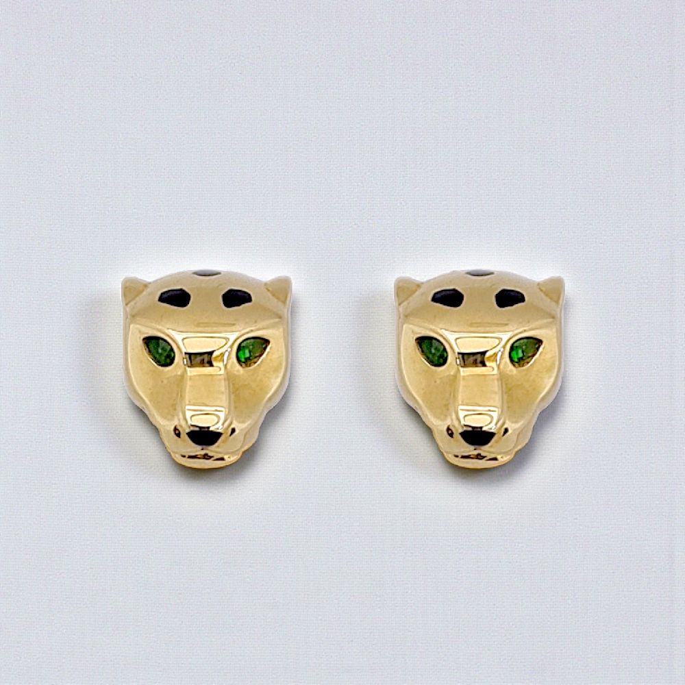 Panther Earring 18K / Anting Panther 18K / Diamond Jewelry 399ABD723RY - HT