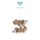 Vine Bypass Diamond Tif Ring 18k / cincin emas Vine Bypass / Diamond Jewerly