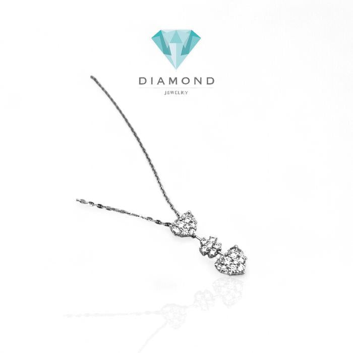 Kalung Berlian 3 Susun 18K