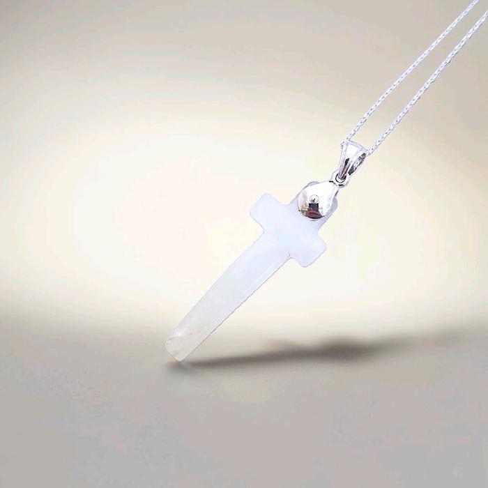 Mop Cross Pendant 18K / Liontin MOP Cross 23K / Diamond Jewelry / 247LMSWP1