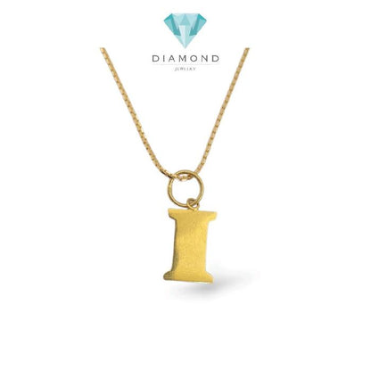 Gold Pendants Letter I 23K / Liontin Emas Huruf   I 23K / Diamond Jewelry / 295LMSWP1