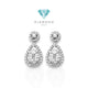 Anting berlian pear espera /Diamond Earring Espera white gold 18K -Diamond Jewelry