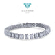 Emerald Tennis Diamond Bracelet 18K / Gelang Tennis Emerald Berlian 18K / Diamond Jewelry-1GB1845SDNEW-HT