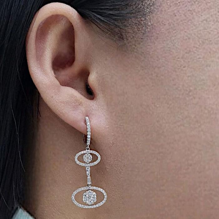 Eclipse Diamond Earring 18K / Diamond Jewelry