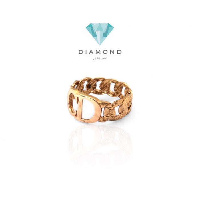Cincin Emas Model Huruf CD-381CMS239LS-HT