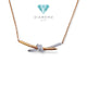 Knot Diamond Necklace 18K / Kalung Berlian Knot 18K / Diamond Jewelry 117KBD98000AB-HT