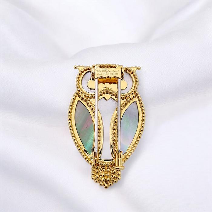 Lucky Owl Clip 18K / Diamond Jewelry