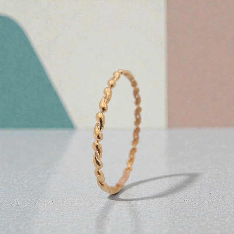 Tear Drop Gold Bangle bottega Brecelet 16K / Gelang Emas Tear Drop 16K / 461GMS534LS