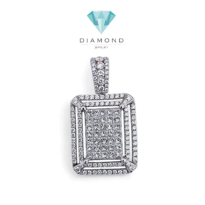 Liontin Square Diamond 18K / Diamond Jewelry