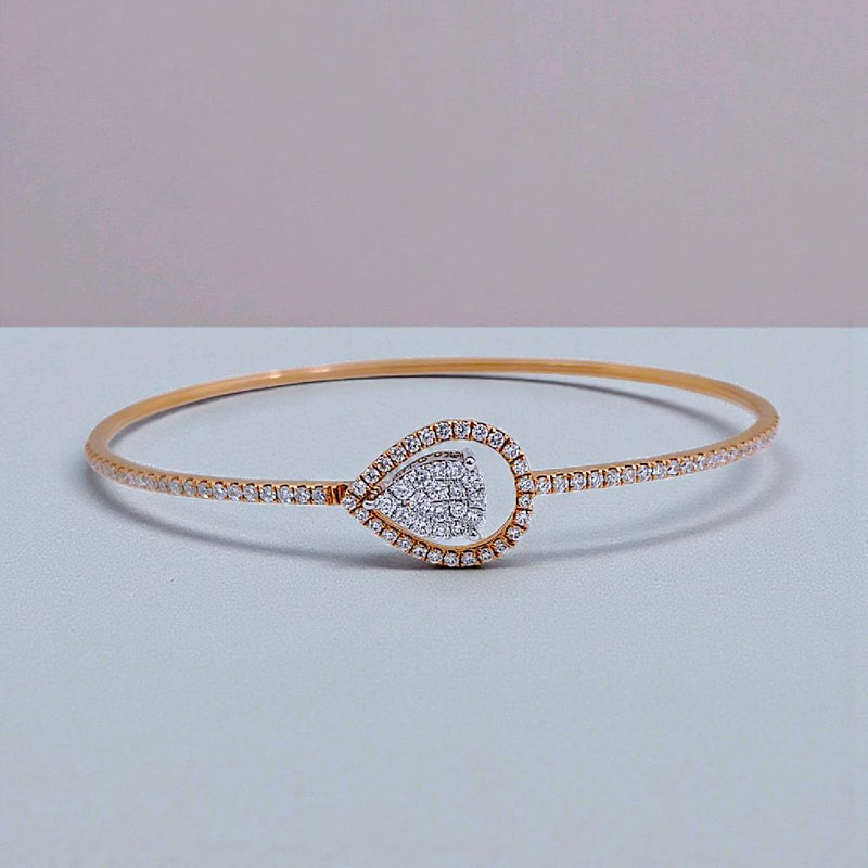 Tear Diamond Bangle 18K / Gelang Berlian Tear 18K / Diamond Jewelry 142GB96000AB-HT