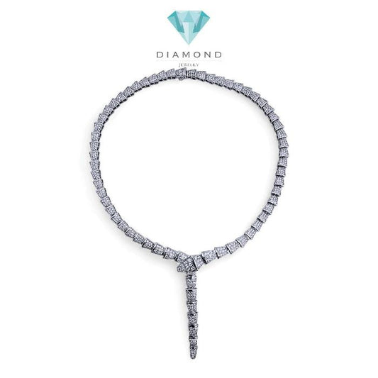 Ulo Serpenti Large Diamond Necklace 18K / Kalung Berlian Ulo Serpenti Besar 18K / Diamond Jewelry-1KBD4465ANNEW-HT