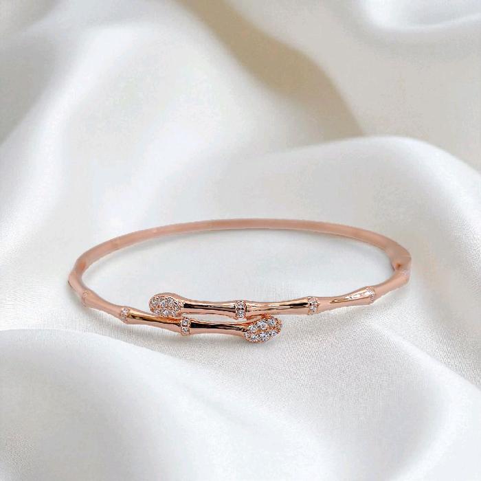 Bamboo Gold Bracelet 750K / Gelang Emas Bamboo 750K / Diamond Jewelry 441GMS456LS