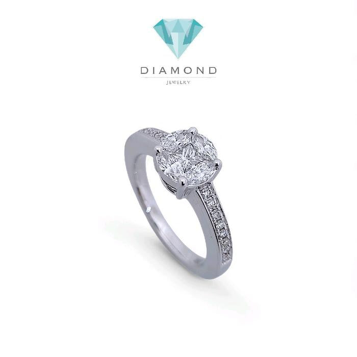 Esperansa Diamond Ring 18K / Cincin Berlian Esperansa 18K / Diamond Jewelry 377CB1030ANANLS-HT