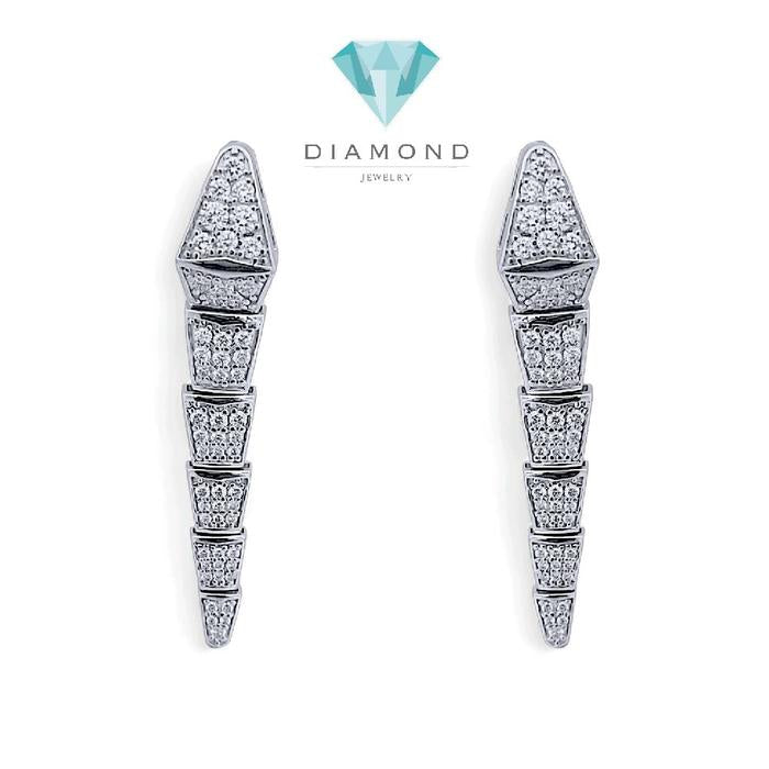 Ulo Serpenti Diamond Earring 18K / Anting Berlian Ulo Serpenti 18K / Diamond Jewelry-1ABD1005ANNEW-HT