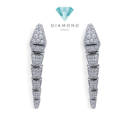 Ulo Serpenti Diamond Earring 18K / Anting Berlian Ulo Serpenti 18K / Diamond Jewelry-1ABD1005ANNEW-HT