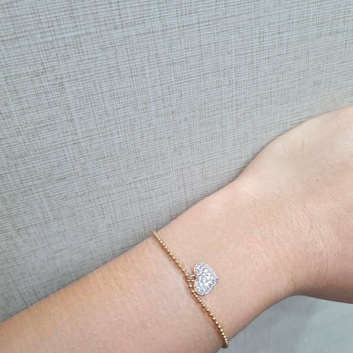 Gelang Love Hati Emas 700K-Diamond Jewelry-420GMS261LS-HT