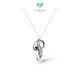 White Gold Letter P Pendants 18K / Liontin Emas Putih Huruf P 18K / Diamond Jewelry / 266LMSLS2