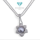 Flower akoya Pearl Diamond Necklace 18K / Diamond Jewelry 27KBGT28280WP