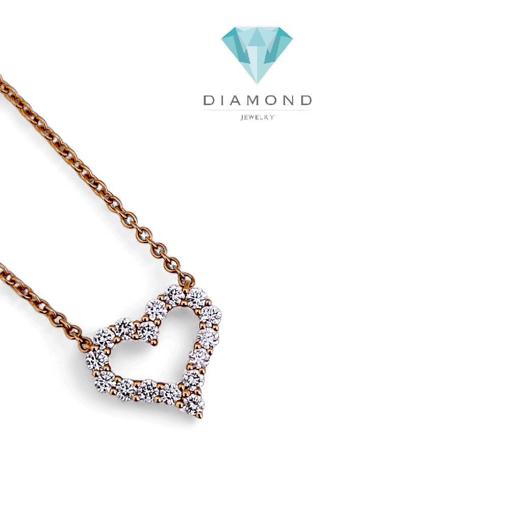 Love Diamond Necklace 18K / Kalung Berlian Hati 18K / Diamond Necklace 138KBD88000AB -HT