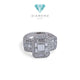 Tri Baguette Diamond Ring 18K / Cincin Berlian Tiga Baguette 18K / Diamond Jewelry 370CB14100VIONLS -HT