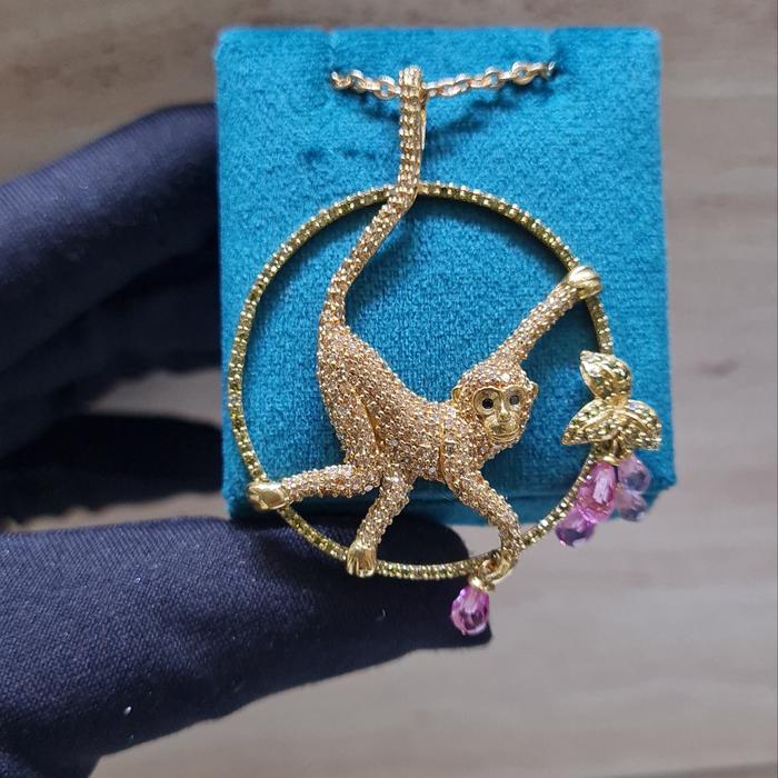 Liontin Mas Monkey 18k/ Liontin mas monkey -Diamond Jewelry
