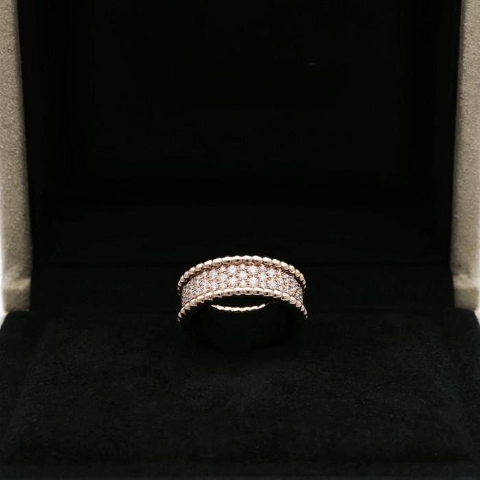 Perlee pave diamond vc 18k rose gold-Diamons Jewelry