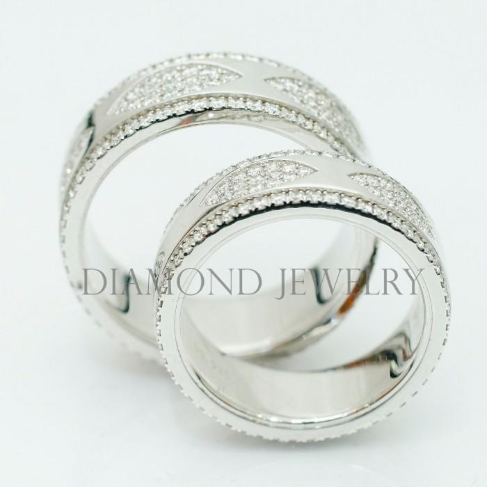 Cincin Kawin/Wedding Ring - Diamond Jewelry Two Tone 01030834/01030835