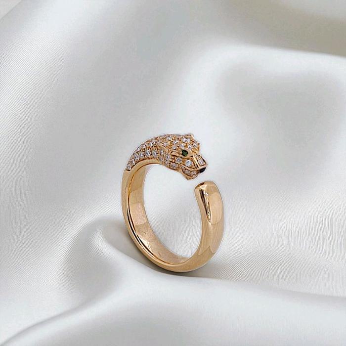 Panthere Diamond Ring 18K / Cincin Panthere Berlian 18K / Diamond Jewelry 16CBD20550RB-HT