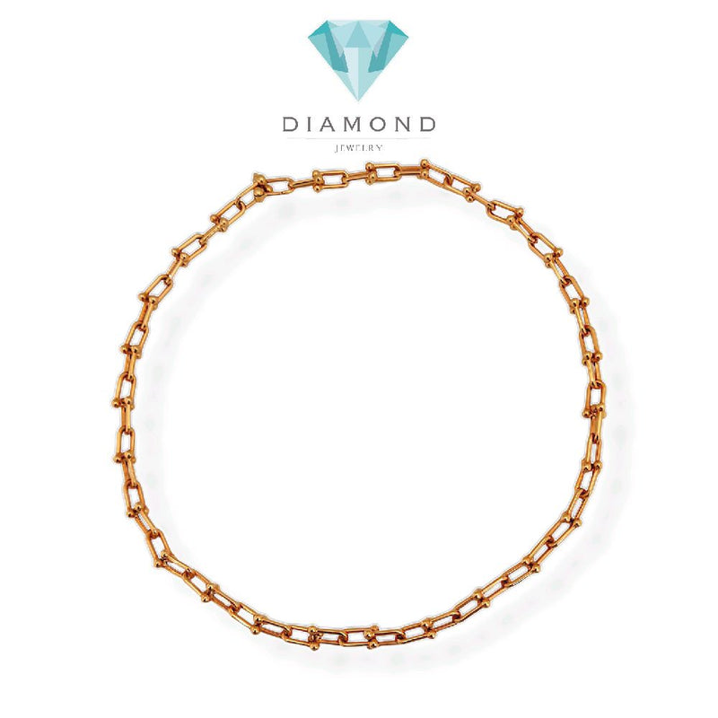 T Hardware Chain Necklace 700/750 Gold/Kalung Emas Chain T-Diamond Jewelry -  394KMS1430LS-HT