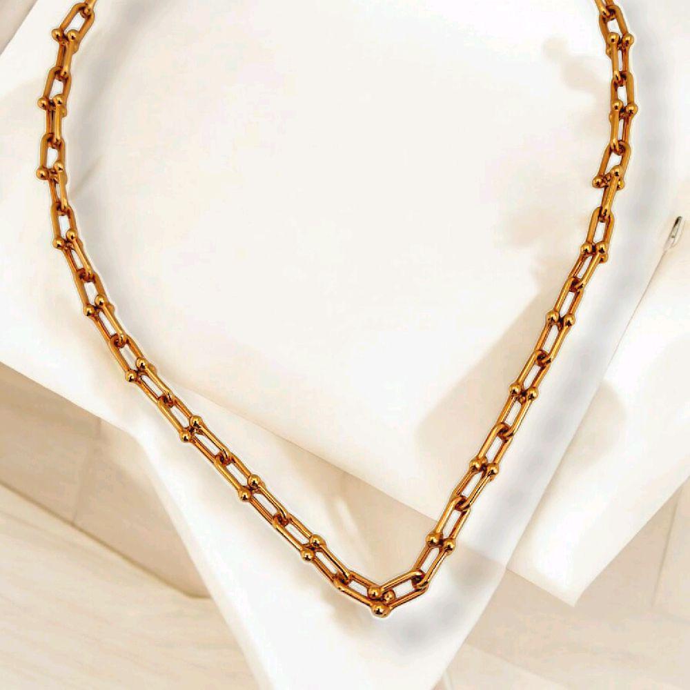 T Hardware Chain Necklace 700/750 Gold/Kalung Emas Chain T-Diamond Jewelry -  394KMS1430LS-HT