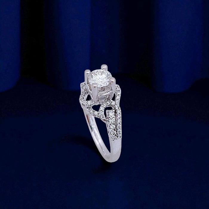 Sterling Diamond Ring 18K / Diamond Jewelry 360CB1875ESLS-HT