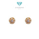 Circle Gold Earring 700K / Anting Emas Bulat 700K / Diamond Jewelry 419AMS108LS-HT