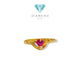 Pink Love Gold Ring 23K / Cincin Emas Love Pink 23K / 92CMSWP2