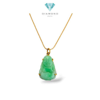 Jade Buddha Pendants 23K / Liontin Jade Buddha 23K / Diamond Jewelry / 190LMSWP5
