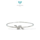 Knot White Gold Bangle Bracelet 17K / Gelang Emas Putih Knot 17K / Diamond Jewelry / 475GMS343LS
