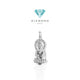 Kalung/liontin berlian Diamond Patung kwan im 18K