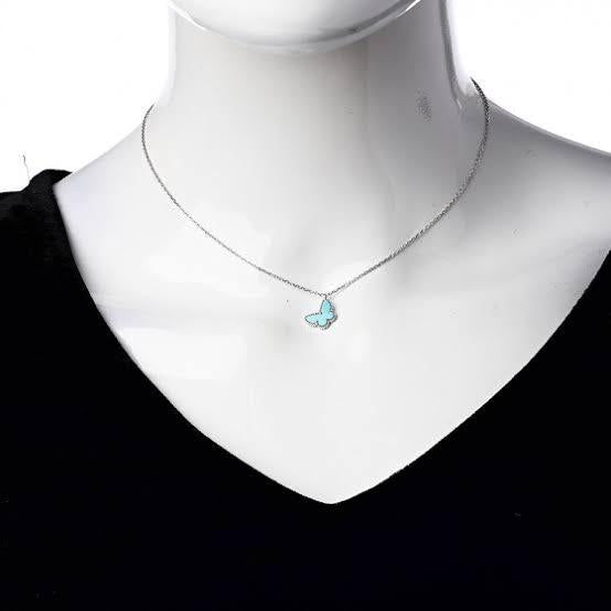 Butterfly turqoise sweet vc necklace/bracelet-Diamond Jewelry